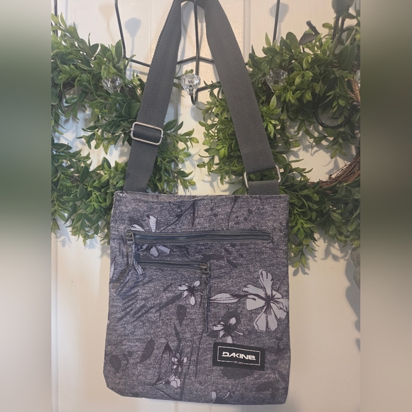 Dakine Gray Floral Crossbody Bag - Picture 1 of 3